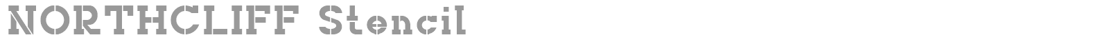 Northcliff font preview