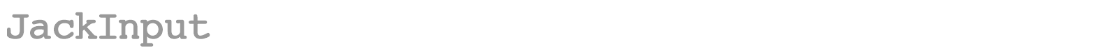 Jack Input font preview