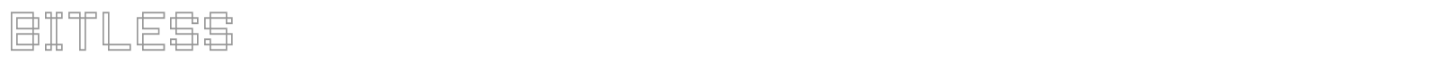 Bitless font preview