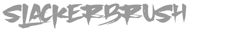 Slacker Brush Font | wfonts.com - download free