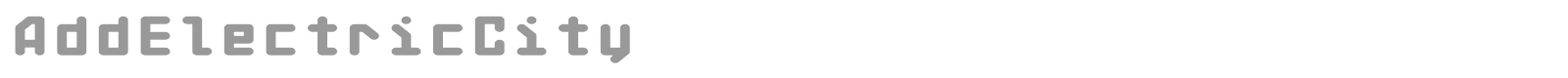 Add Electric City font preview