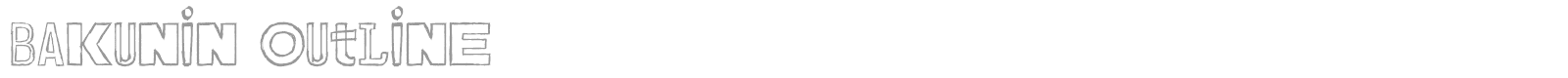 Bakunin font preview