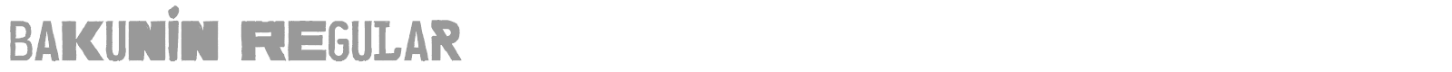 Bakunin font preview