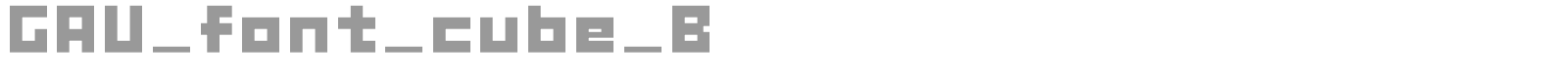 Gau Font Cube font preview