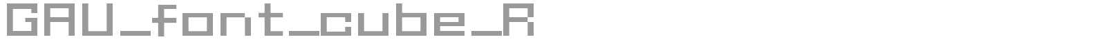 Gau Font Cube font preview