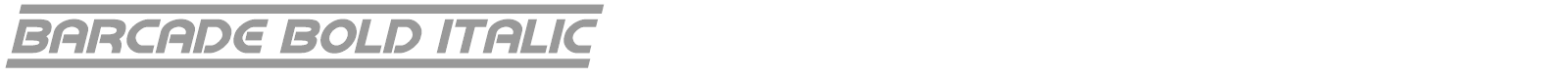 Barcade font preview