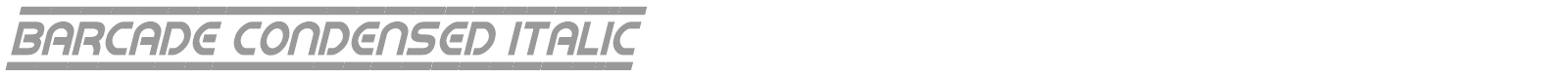 Barcade font preview
