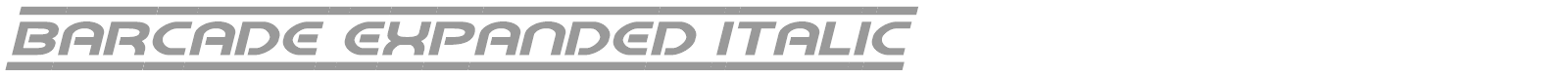 Barcade font preview