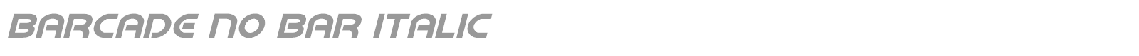 Barcade font preview