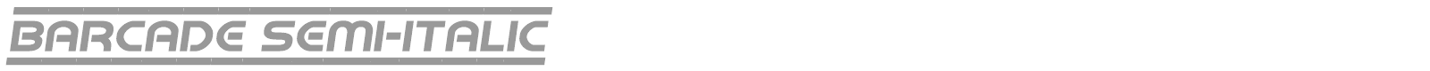 Barcade font preview