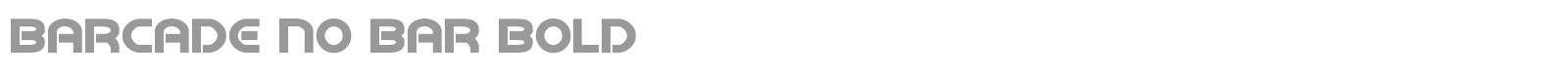 Barcade font preview