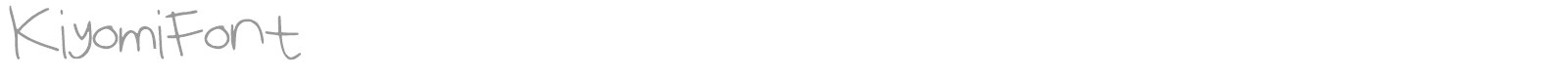 Kiyomi Font font preview