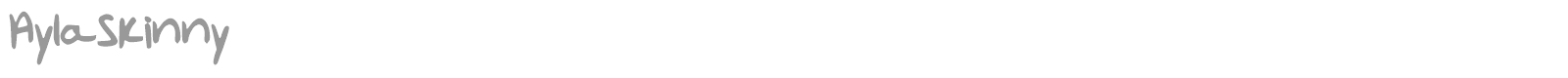 Ayla Skinny font preview