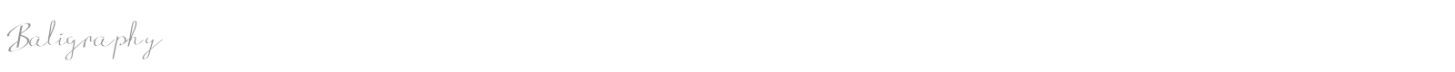 Baligraphy font preview