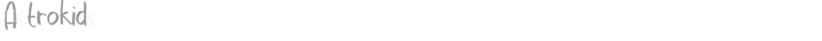 Astrokids Doodle font preview