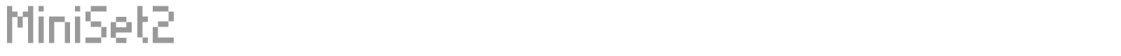MiniSet font preview