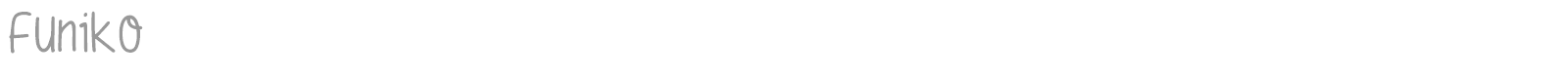 Funiko font preview