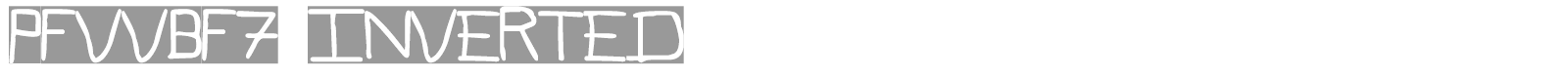 PFveryverybadfont font preview