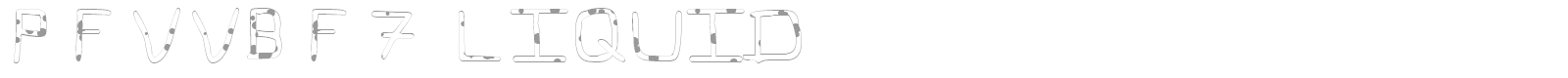 PFveryverybadfont font preview