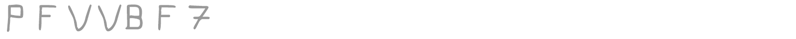 PFveryverybadfont font preview