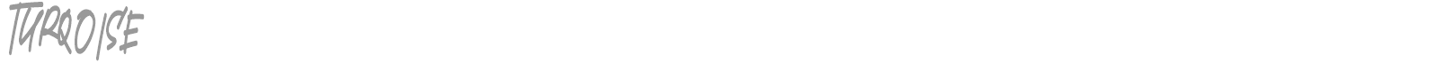 Turqoise font preview