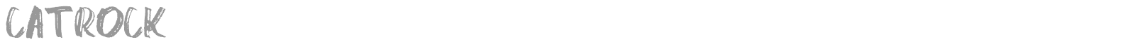 Catrock font preview