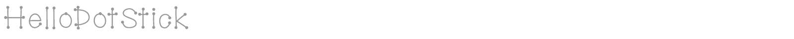 Hello Dot Stick font preview