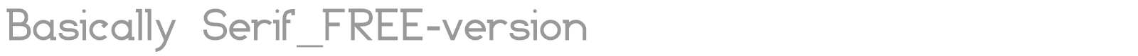 Basically Serif font preview