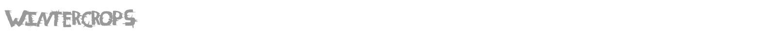 Winter Crops font preview