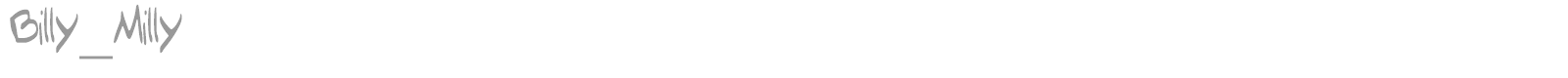 Billy Milly font preview