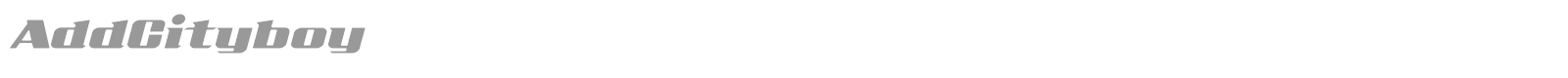 Add City Boy font preview