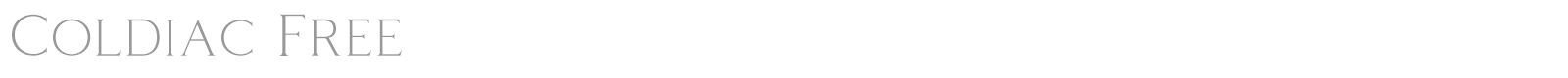 Coldiac font preview