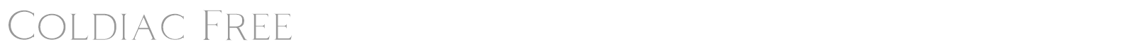 Coldiac font preview
