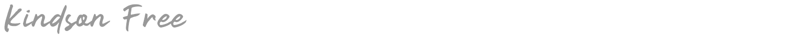 Kindson font preview