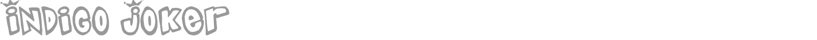 Indigo Joker font preview