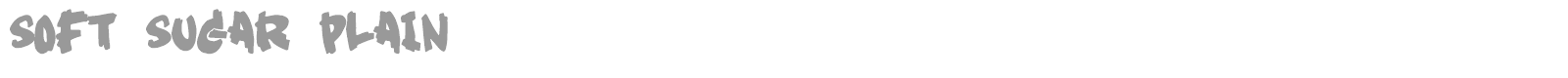 Soft Sugar plain font preview