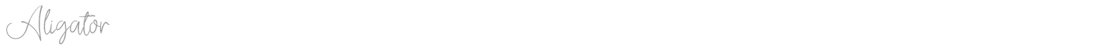 Aligator font preview