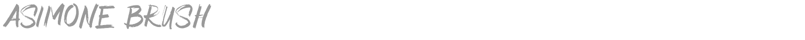 Asimone Brush font preview