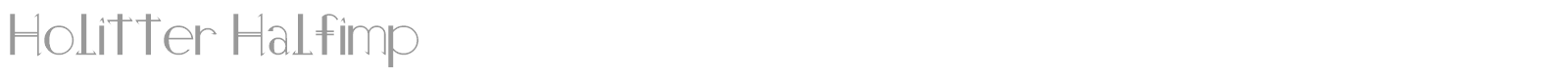 Holitter Halfimp font preview