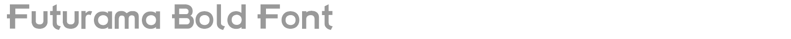 Futurama font preview