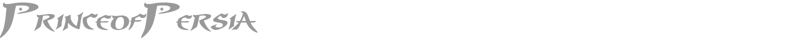Prince of Persia font preview