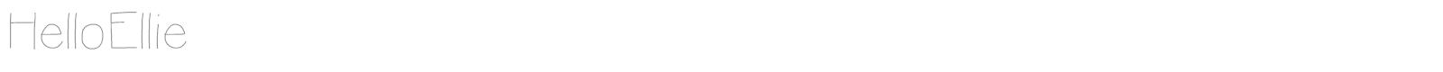 Hello Ellie font preview