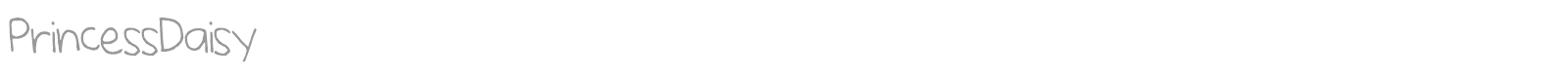 Princess Daisy font preview