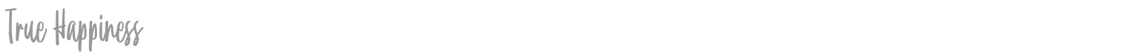 True Happiness font preview