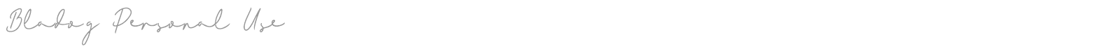Bladog font preview