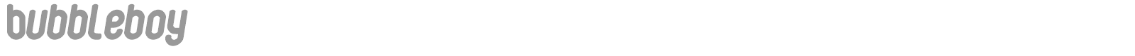 BubbleBoy2 font preview