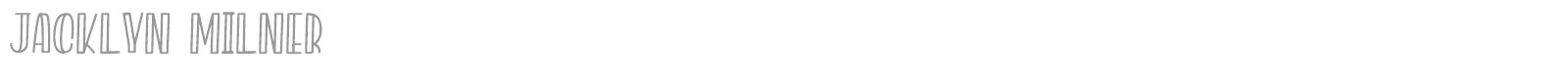 Jacklyn Milner font preview