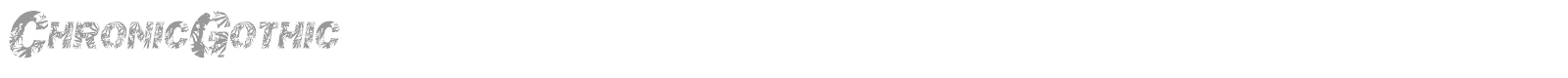 ChronicGothic font preview