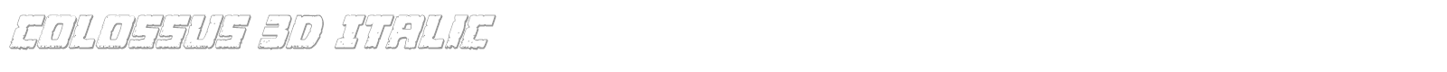 Colossus Rotated font preview