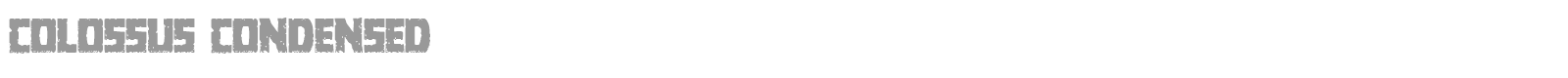 Colossus Rotated font preview